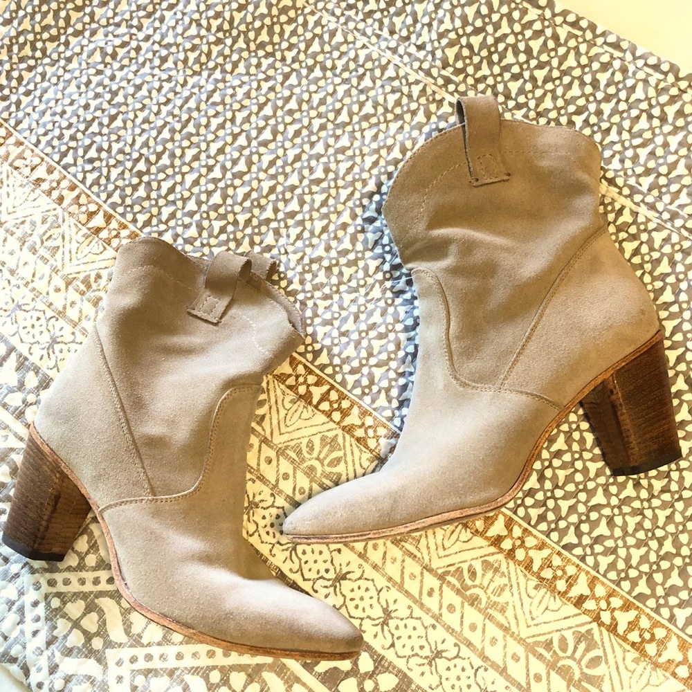 Alberto Fermani Chiara Italian Suede Ankle Boots Slouchy Euro 40 Size 8